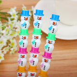 1PCS/Lot Stationery Cute Snowman Pencils Cartoon Gift Pencil With 5 Segments Assembled School And Office Supplies