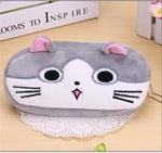 1 PCS Cute Cartoon Plush Pencil Case Kawaii Large Size School Kids Pencil Box Animals Stationery Fashion Makeup Bag for Women