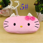 1 PCS Cute Cartoon Plush Pencil Case Kawaii Large Size School Kids Pencil Box Animals Stationery Fashion Makeup Bag for Women