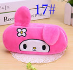 1 PCS Cute Cartoon Plush Pencil Case Kawaii Large Size School Kids Pencil Box Animals Stationery Fashion Makeup Bag for Women