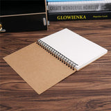 Sketchbook Diary for Drawing Painting Graffiti Soft Cover Black Paper Sketch Book Memo Pad Notebook Office School Supplies Gift