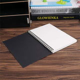 Sketchbook Diary for Drawing Painting Graffiti Soft Cover Black Paper Sketch Book Memo Pad Notebook Office School Supplies Gift