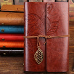 Vintage Travelers Notebook Diary Notepad PU Leather Spiral Literature Note Book Paper Journal Planners School Stationery Gift