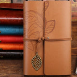 Vintage Travelers Notebook Diary Notepad PU Leather Spiral Literature Note Book Paper Journal Planners School Stationery Gift