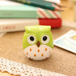 4 color Cute Kawaii Lovely Plastic Owl Automatic Pencil Sharpener Creative Stationery Gifts For Kids School Supplies