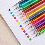 12Pcs/Set New Cute Candy Color Ballpoint Diamond Gel Pen Creative Gift School Creative Stationery Supplies Colored Pens