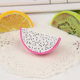 3PCS Watermelon And Dragon Fruit Pencil Sharpener Fruit Plastic Pencil Sharpener Stationery Supplies