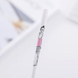 white Cartoon character gel pen creative 0.38mm Black ink stationary pens kawaii cute korea japanese kawai office school 1Z807