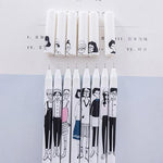 white Cartoon character gel pen creative 0.38mm Black ink stationary pens kawaii cute korea japanese kawai office school 1Z807