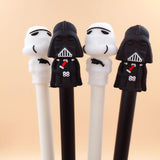 2 pcs/lot Star Wars Black White Warrior Gel Pen Signature Pen Escolar Papelaria School Office Supply Promotional Gift