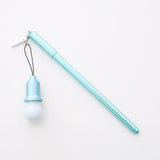 Cute Multifunctional 0.38 Light Pen Bulb Dust Plug Gel Pen Creative Plastic Neutral Pen Korean Stationery For Gift Novelty Item