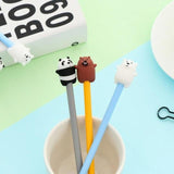 1 Piece Lytwtw's Stationery Cute Cartoon Animals Pen Gel Pen School Office Kawaii Supply panda bear Handles Creative Gift