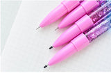 1PC Glitter Cute Pen Liquid Color Kawaii Pen Magic Light Gel Pens Crystal Pen Office Writing Cute Stationery Gift