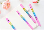 1PC Glitter Cute Pen Liquid Color Kawaii Pen Magic Light Gel Pens Crystal Pen Office Writing Cute Stationery Gift