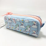 Big Zipper Unicorn Pencil Case Big capacity Canvas School Pencil Bag Storage bag pen Pouch School Supplies Stationery Estuches