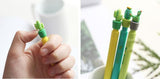 1 Piece Cute Cactus Love Silicone  0.5mm Press Automatic Mechanical Pencil School Office Supplies Student Stationery Gift