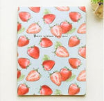 1X Kawaii Cute Fruit Portable 48K Soft Notebook Stationery Diary Sketchbook School Planner Student Gift