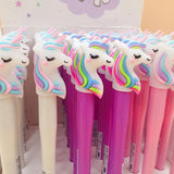 Cosas Kawaii Unicorn Light Silica Head Gel Pen Novelty Neutral Pen For Writing Kids Gift Office School Supply Lovely Papeterie