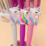 Cosas Kawaii Unicorn Light Silica Head Gel Pen Novelty Neutral Pen For Writing Kids Gift Office School Supply Lovely Papeterie