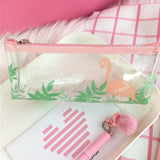 Transparent Pencil Cases for girls Cute PVC cactus pen bag School Supplies Stationery pouch kawaii Pencil Box canetas escolar