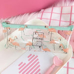 Transparent Pencil Cases for girls Cute PVC cactus pen bag School Supplies Stationery pouch kawaii Pencil Box canetas escolar