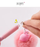 Pink Flamingo Unicorn Fluffy Ball Gel Pen Ink Pen 0.5mm Black Ink Promotional Gift Stationery School Office Supplies