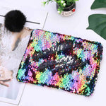 Shining PU Sequin Large Pencil Case Stationery Storage pen Organizer Bag School Office Supply Escolar Cosmetic Holder for gift