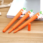 Korean Stationery Creative Carrot Rabbit Gel Pens Kawaii Pen 0.5mm Gel Ink Pen