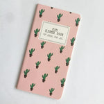 24 Sheets Cactus Flamingo Cherry Diary Lined Notebook Recite Words Learn Foreign Language Planner Student School Office Supply