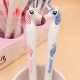 1pc Unicorn Gel Pens Kawaii Multi Shape Silica Gel &Plastic Unicorn Pens For Kids Girls Gifts School Writing Supplies Stationery