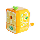 Deli Stationery Fruit series Manual Pencil Sharpener Bright color Hand Crank Mechanical Accessory Desktop Stationery Office& Sch