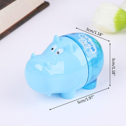 Cute Cartoon Hippo Pencil Sharpener School Supplies Stationary Students Gifts