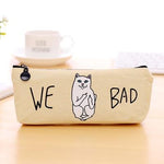 1pcs Children Love Gift Pencil Case Canvas School Supplies Kawaii Stationery Estuches Chancery School Cute Pencil Box Pen Bags