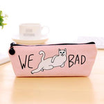 1pcs Children Love Gift Pencil Case Canvas School Supplies Kawaii Stationery Estuches Chancery School Cute Pencil Box Pen Bags