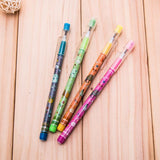 6 Pcs/set Novelty Mechanical Pencil Multiple Bullet Pencil Pencil Can Push for Pencil Exquisite Office Stationery Supplies