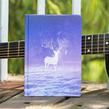 Beautiful Small Fresh Color Page Notebook elk Illustration Diary Book Hardcover Planner School Office Stationery