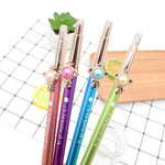 1Pcs Cute Kawaii Gem Press Automatic Mechanical Pencil Writing Drawing School Office Supply Student Stationery 0.7mm