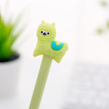 1 Piece Lytwtw's Gel Pens Korean Cartoon Creative Alpaca Neutral Pen Student Writing Office Stationery Black Signature Pen